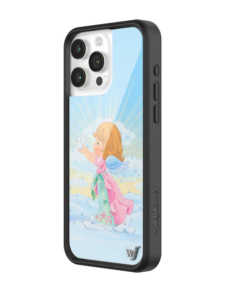 Wildflower iPhone case 15 Pro Max Precious Moments Angel Sweet Blue