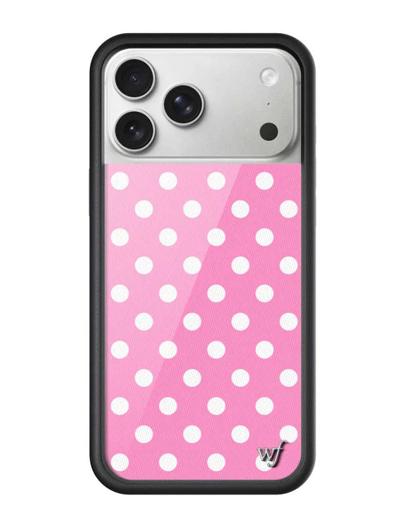 粉色波卡點 Pink Polka Dots 手機殼