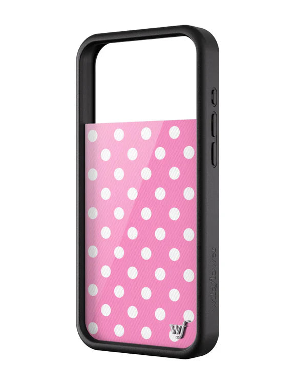粉色波卡點 Pink Polka Dots 手機殼