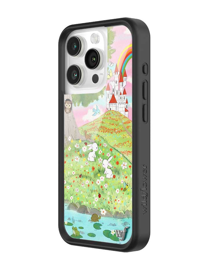 Wildflower iPhone case 15 Pro Fairytale Storybook Castle Animals