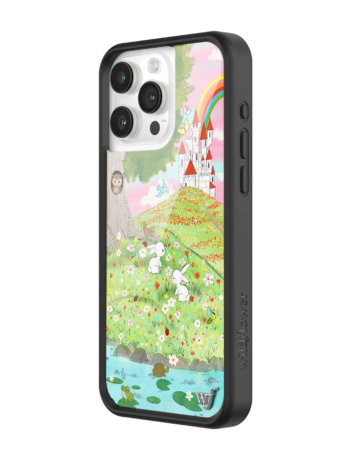 Wildflower iPhone case 15 Pro Max Fairytale Storybook Castle Animals