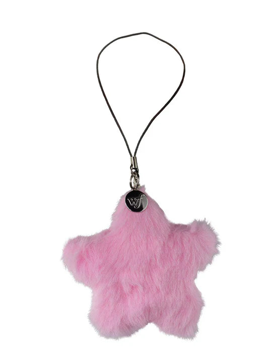 Pink Fluffy Star Charm