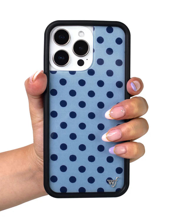 藍色波卡點 Polka Dots Blue | Blue 手機殼