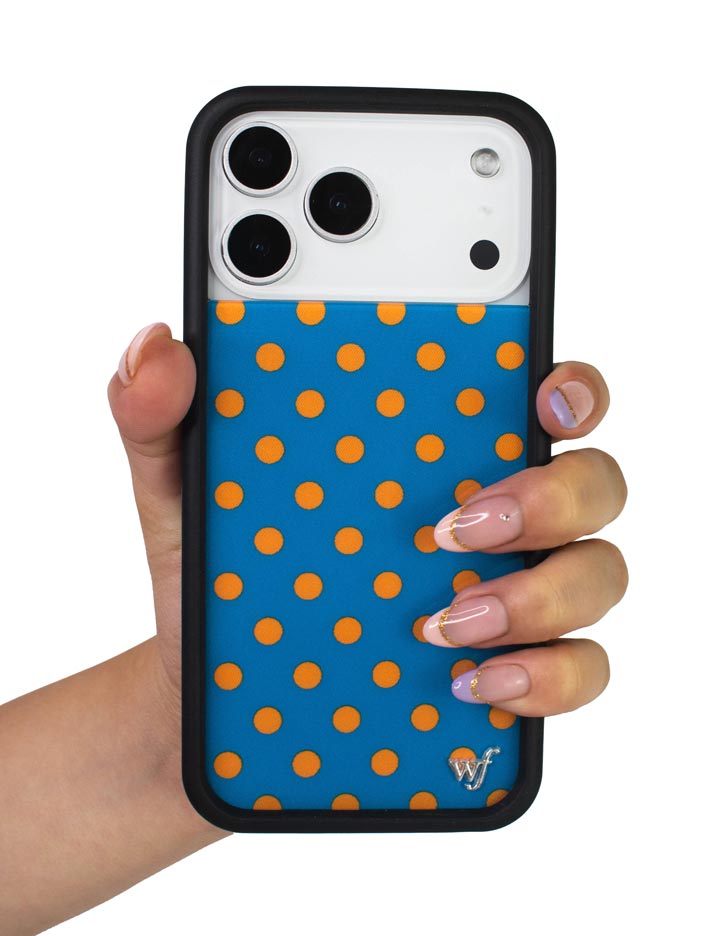 藍橙波卡點 Polka Dot | Blue and Orange 手機殼
