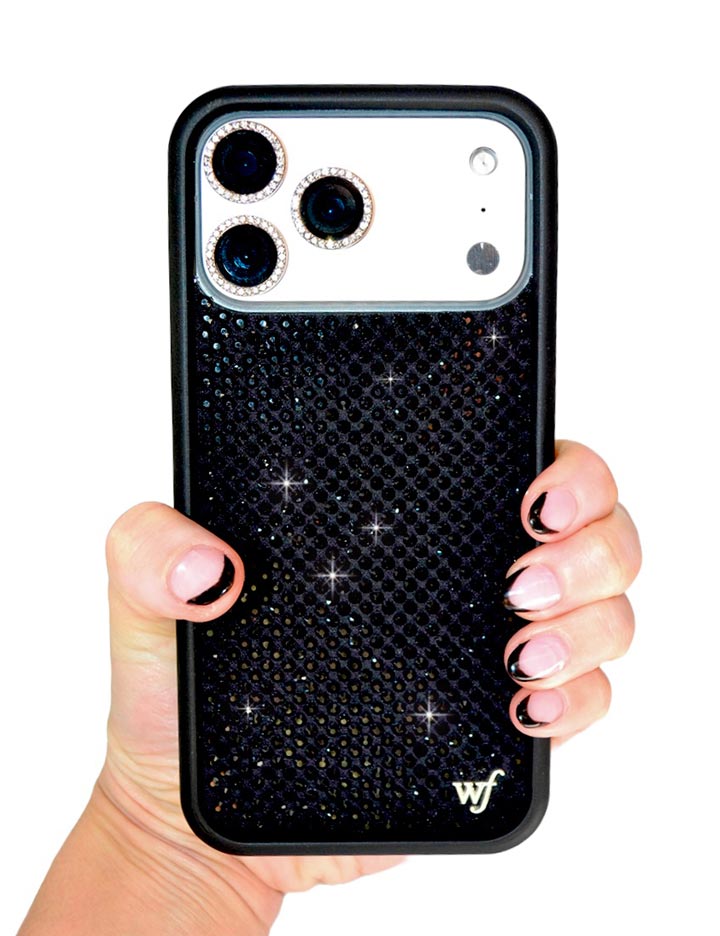 激安セール iPhone6ケース  キラキラ ブラック キラキラシリーズ-オブシディアンブラック シリコン製耐衝撃
