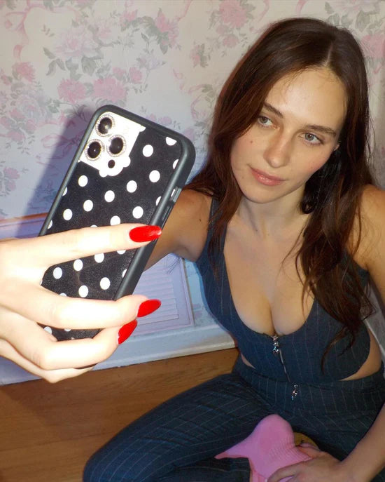 Polka Dot | Black and White Phone Case
