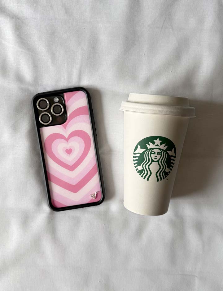 玫瑰拿鐵愛心 Rose Latte Love 手機殼