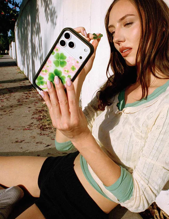 Miss Lucky Four-Leaf Clover Phone Case