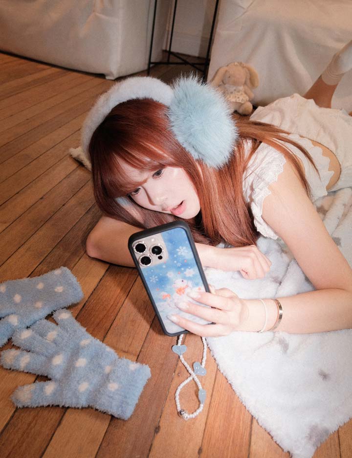 冰雪小貓 Snow Kitten 手機殼