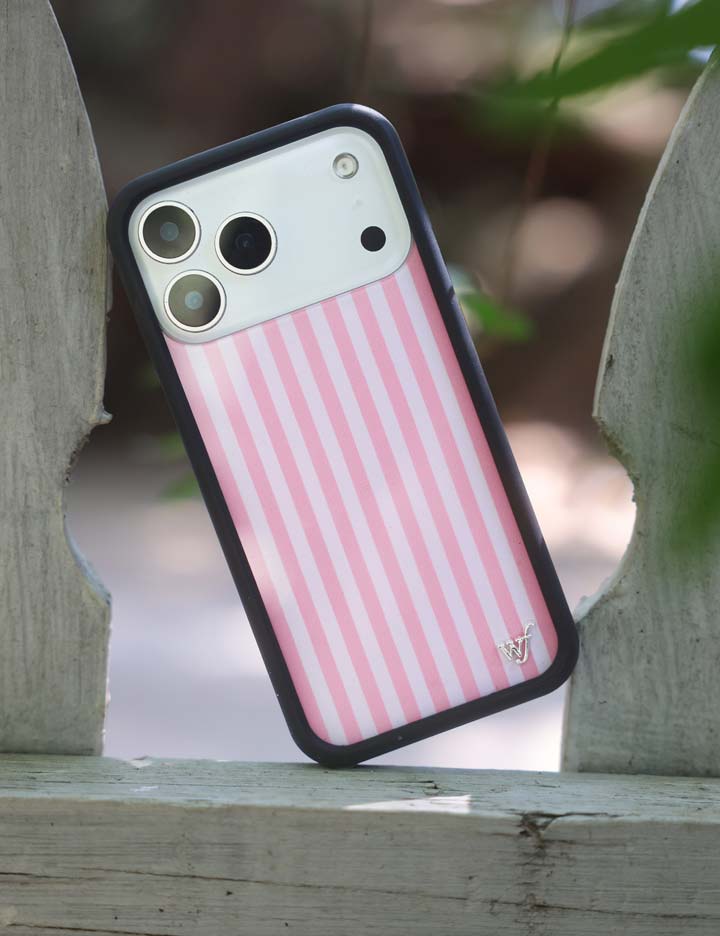 粉紅條紋 Pink Stripes 手機殼