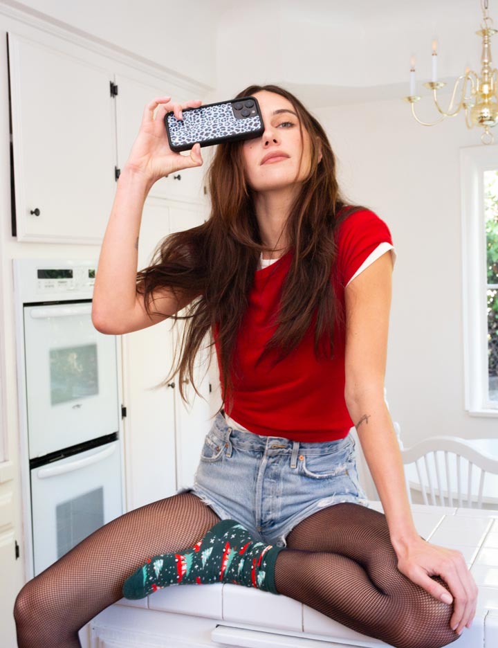 藍色豹紋 Blue Meow 手機殼