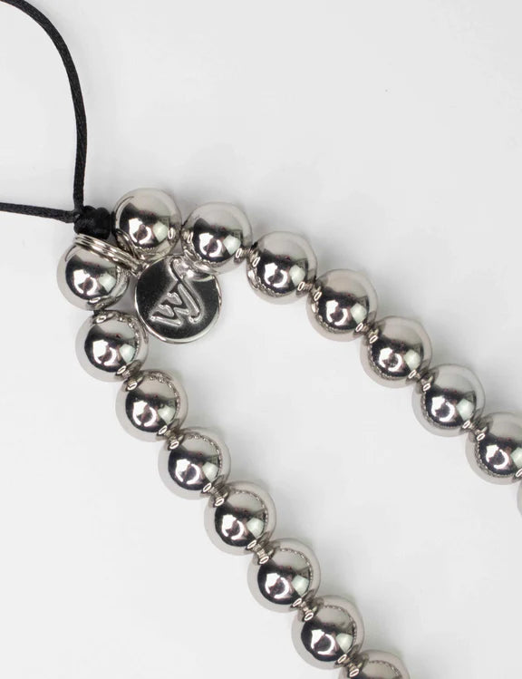 冷銀之心 Chrome 手機鏈