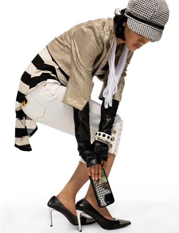 Camouflage Kitten Punk Series Cat Camo Stud Phone Case 