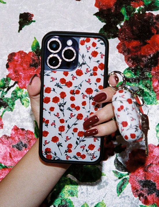 Red Rose AirPods Pro2 Headphone Protective Case