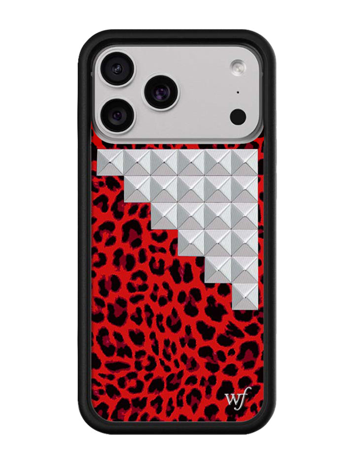 赤焰豹紋 龐克系列 Red Meow Stud 手機殼