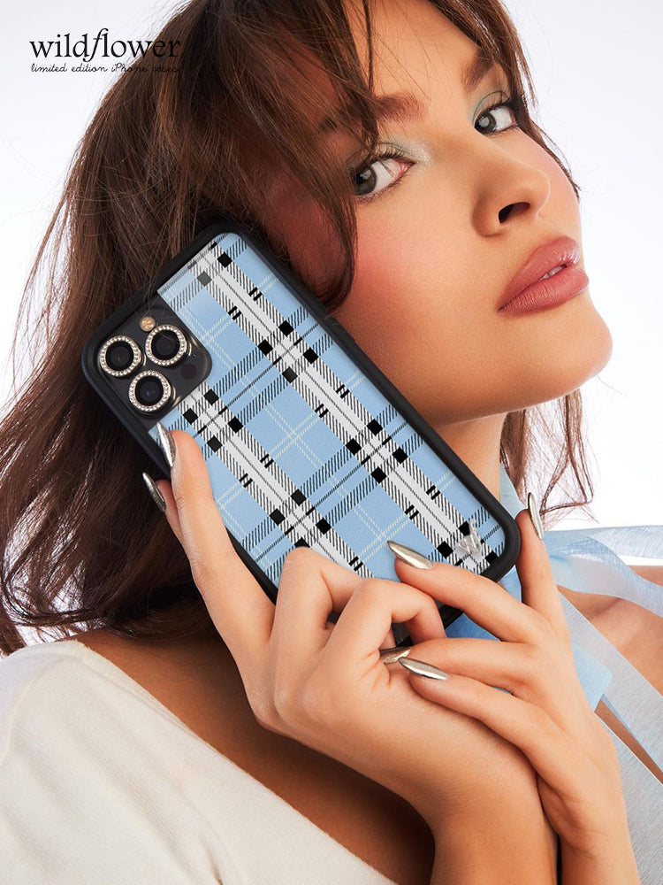 Blue Plaid | Blue Phone Case