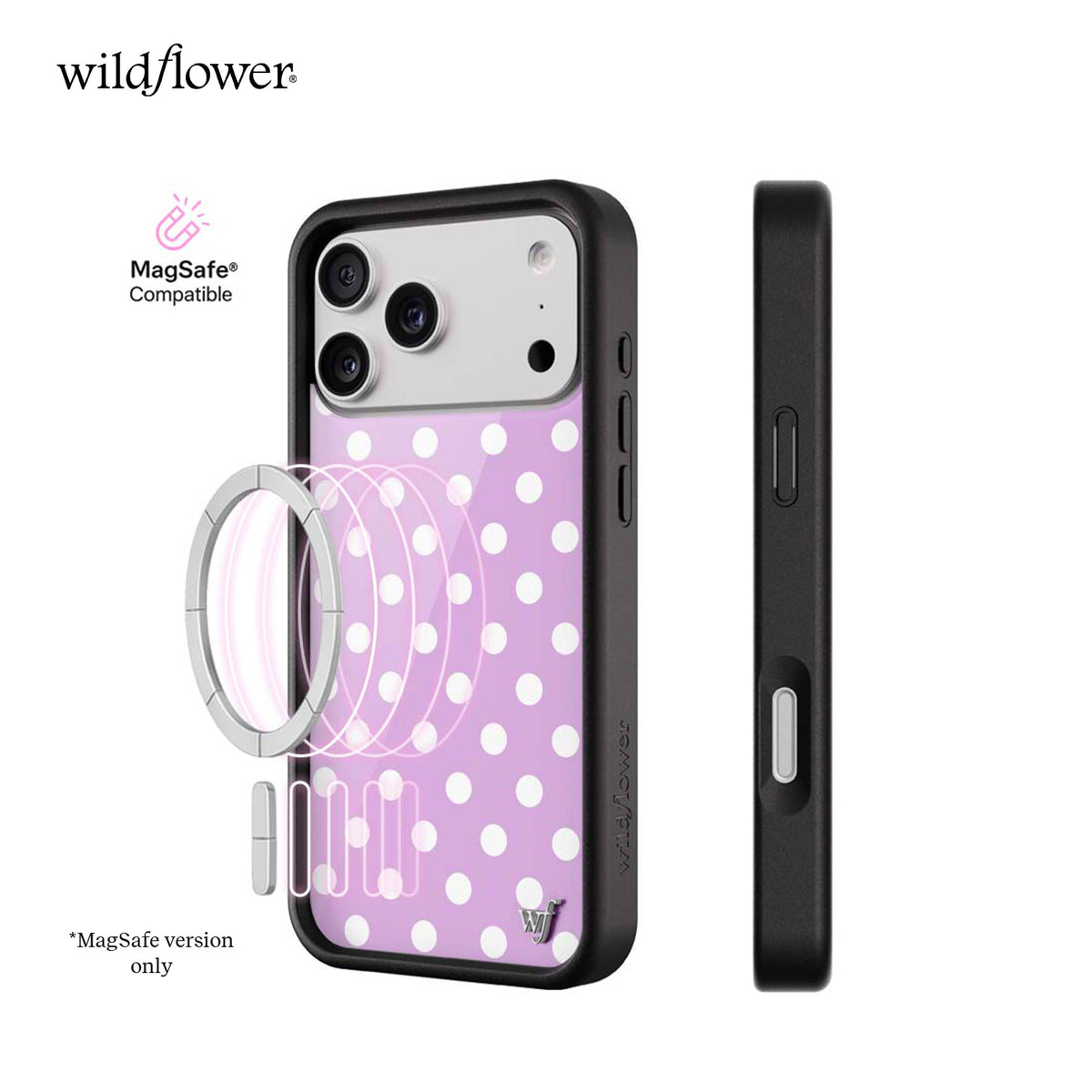 Polka Dot Lavender White iPhone 케이스