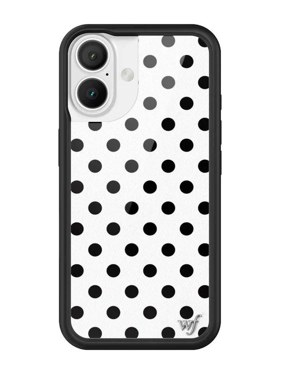 Polka Dot | White and Black Phone Case