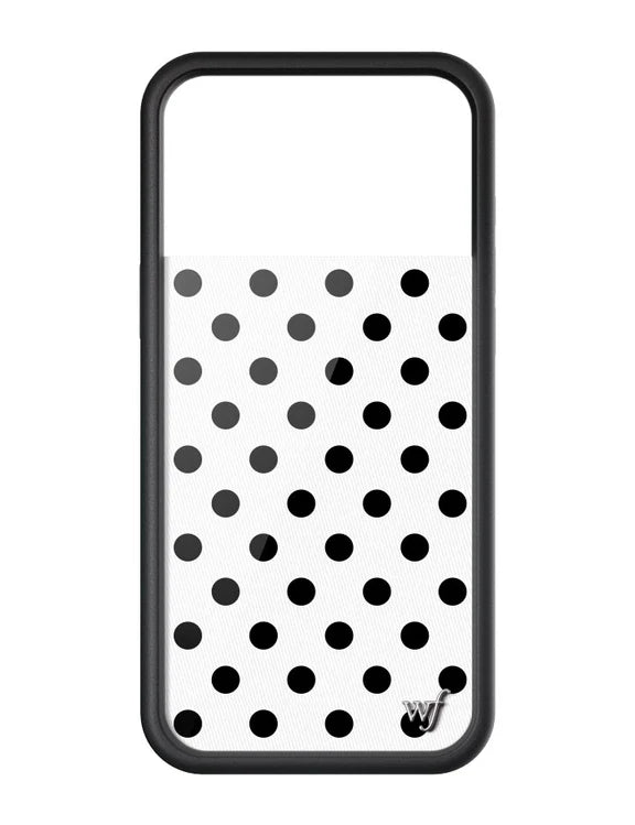 Polka Dot | White and Black Phone Case