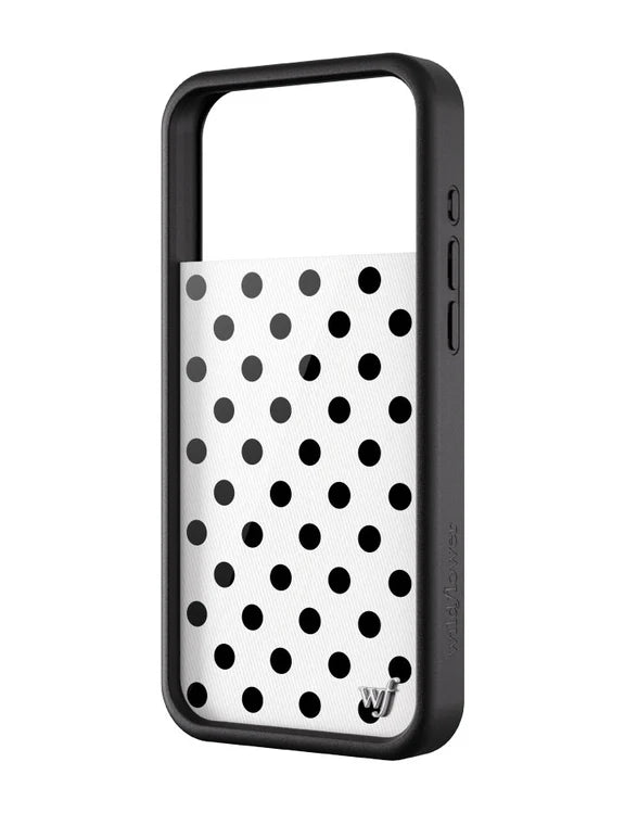 Polka Dot | White and Black Phone Case