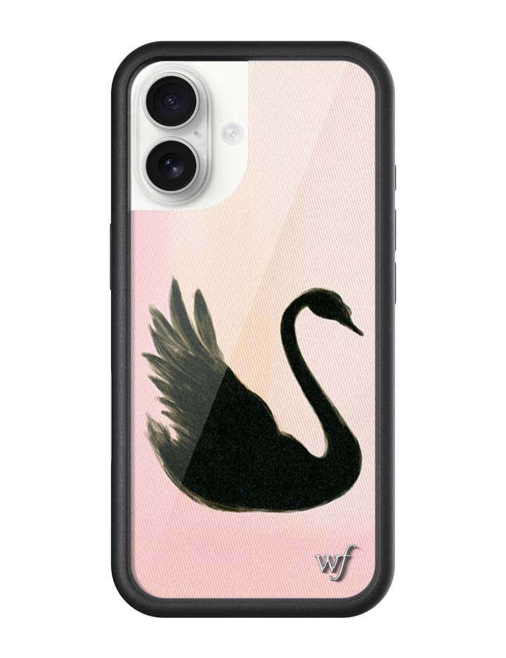 Black Swan Silicone Drop-Proof Phone Case | European and American