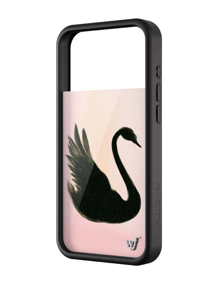 Black Swan Silicone Drop-Proof Phone Case | European and American