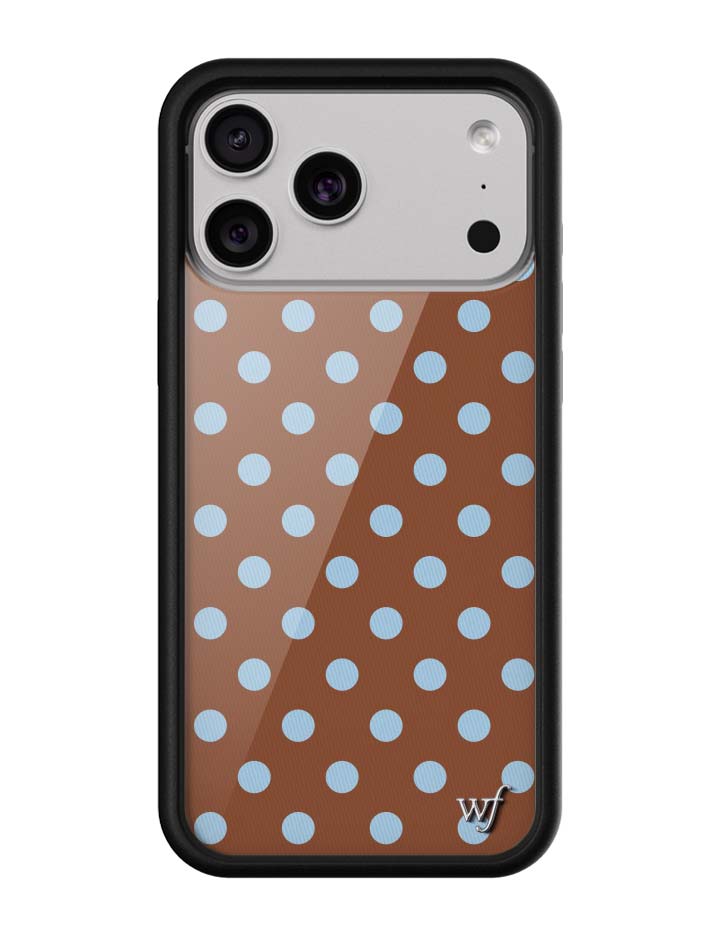 Brown Polka Dot | Brown and Blue Phone Case