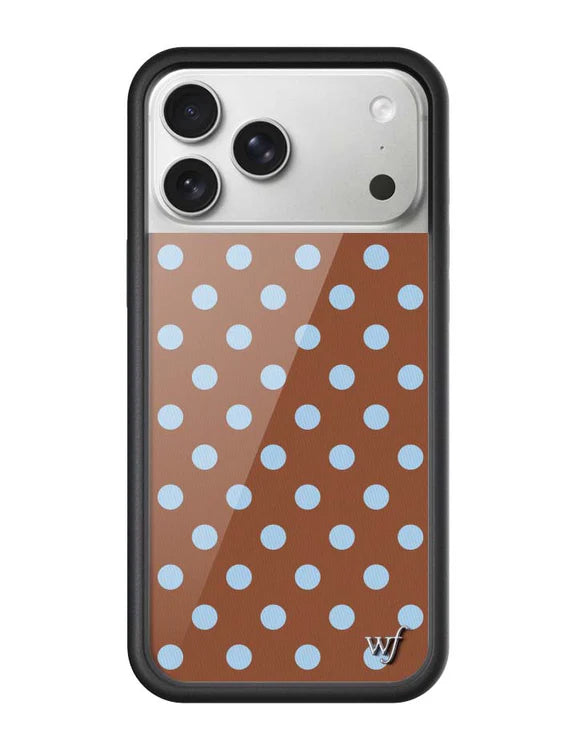 Brown Polka Dot | Brown and Blue Phone Case