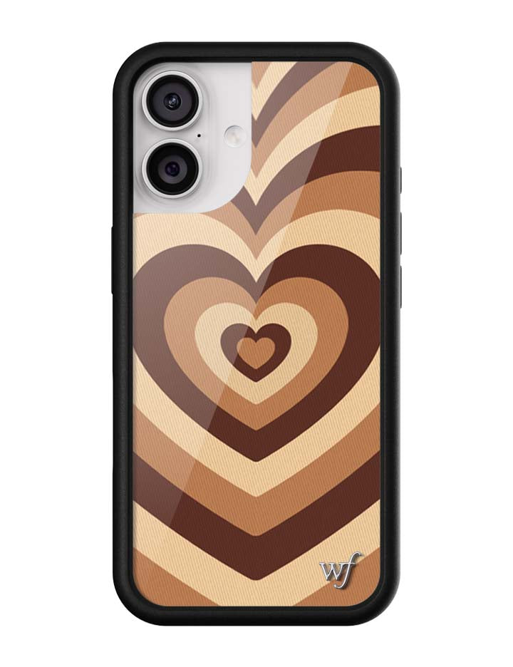 棕色拿鐵愛心 Mocha Latte Love 手機殼