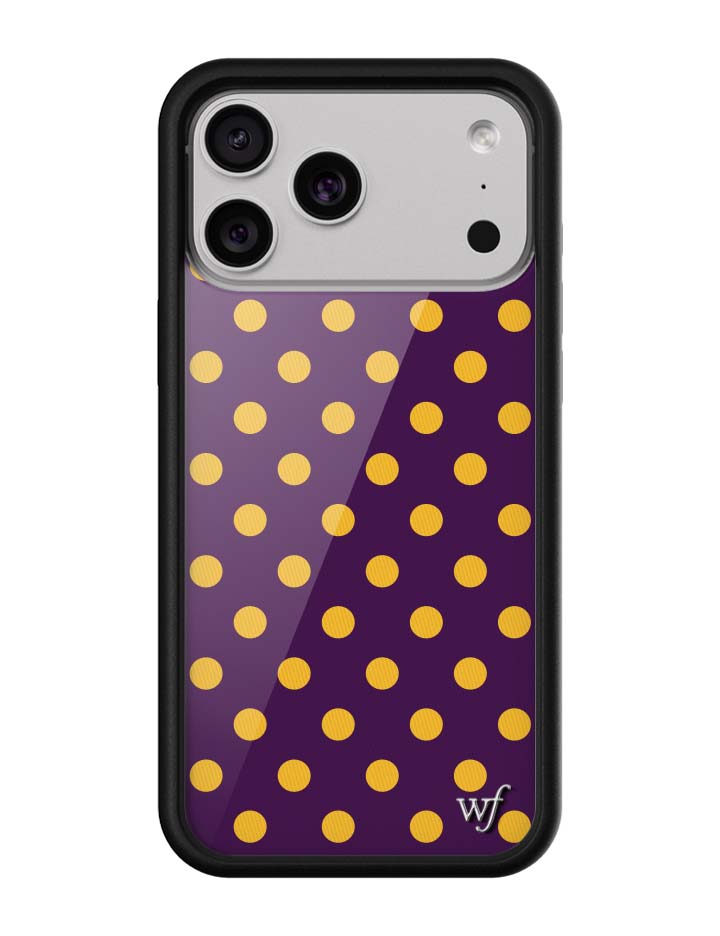 Purple Polka Dot | Purple and Yellow Phone Case