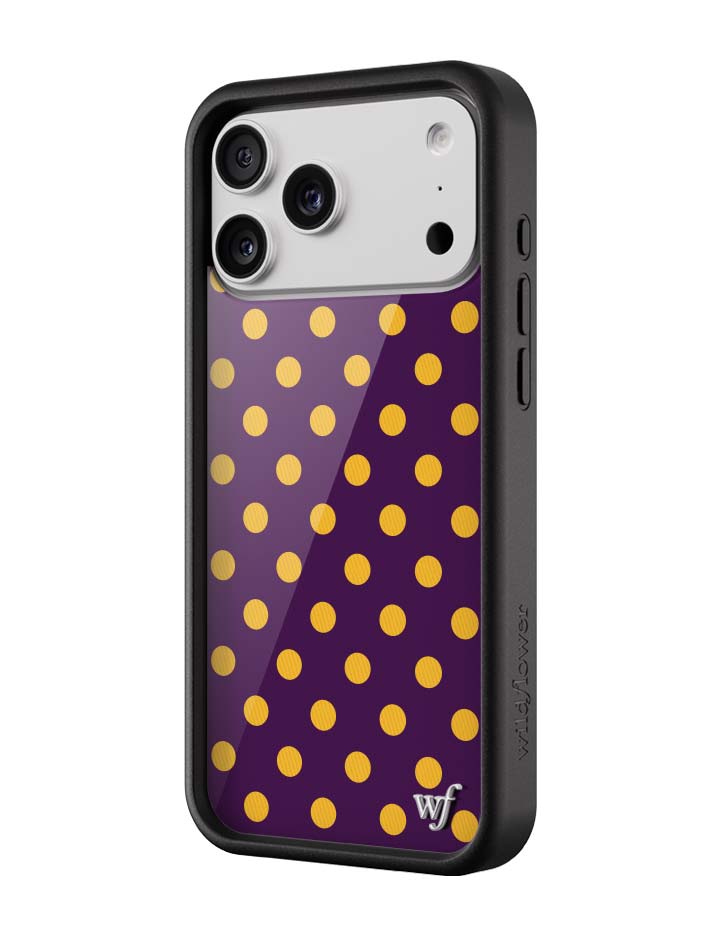 Purple Polka Dot | Purple and Yellow Phone Case