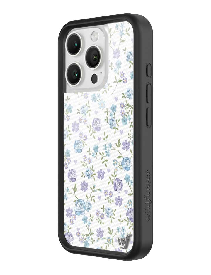 Wildflower Lilac And Blue Floral iPhone 16 Pro Case