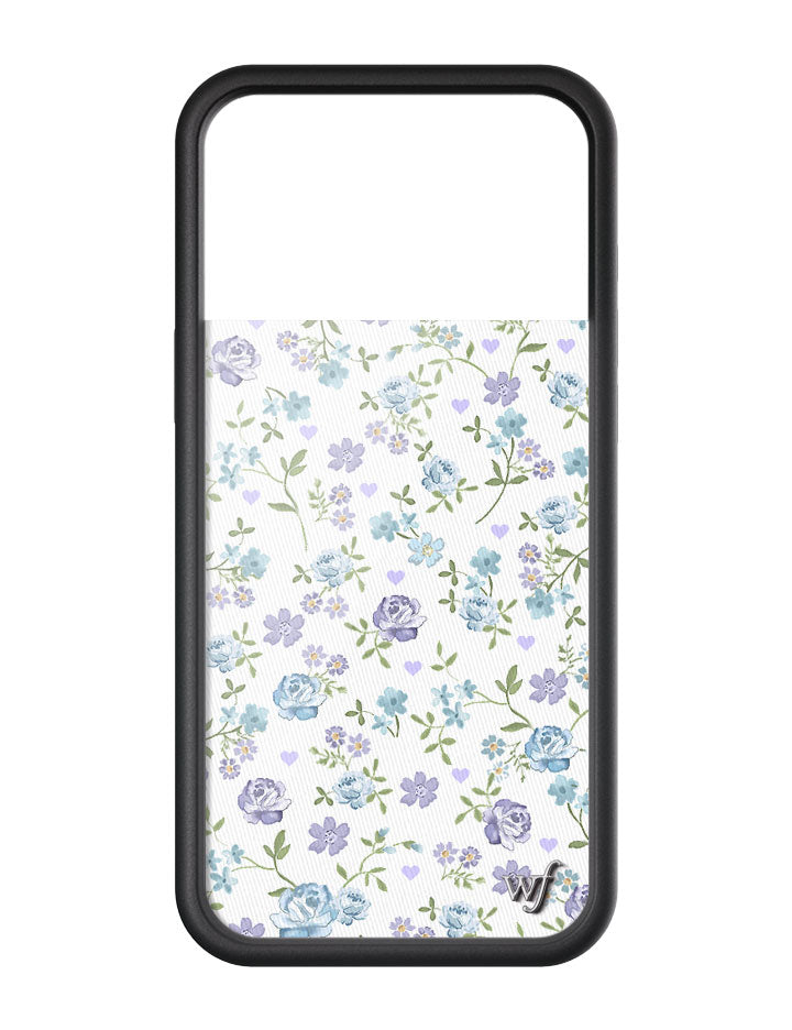 Lilac and Blue Floral iPhone Case