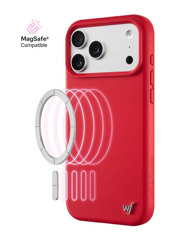 MagSafe 熱烈紅 磁吸矽膠手機殼