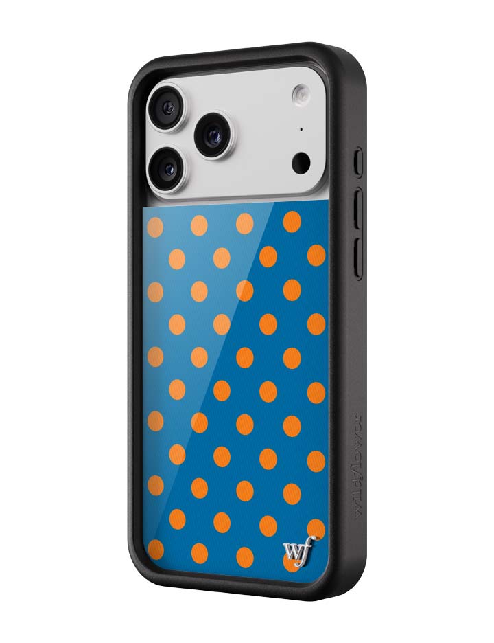 藍橙波卡點 Polka Dot | Blue and Orange 手機殼