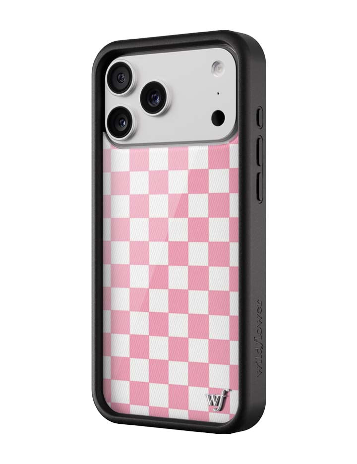 粉色棋格 Pink Checkers 手機殼