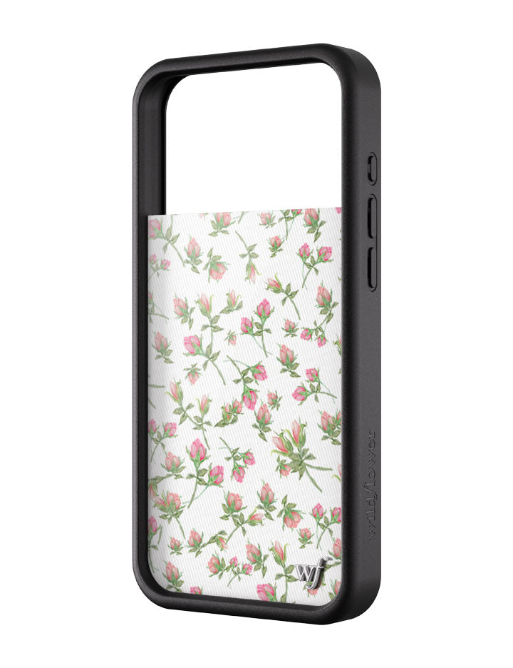 Pink Rose (White Background) Pink Posie Rosie Phone Case
