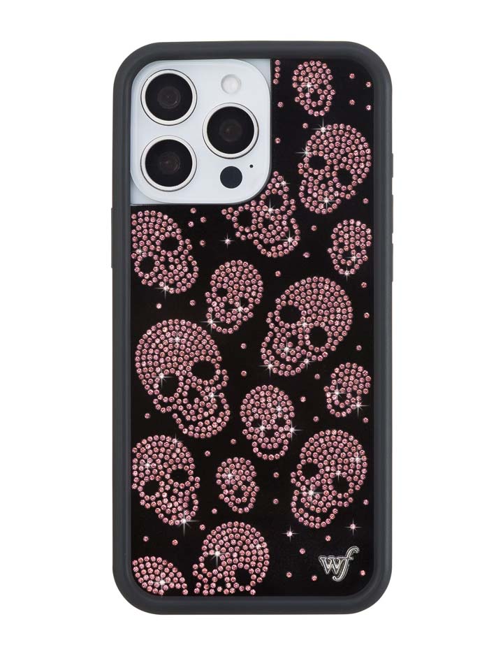 水晶骷髏 Rhinestone Skull 黑粉 聯名款 手機殼（預售）