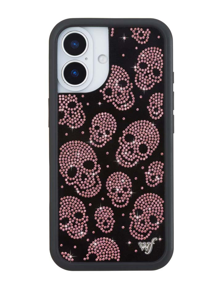 水晶骷髏 Rhinestone Skull 黑粉 聯名款 手機殼（預售）