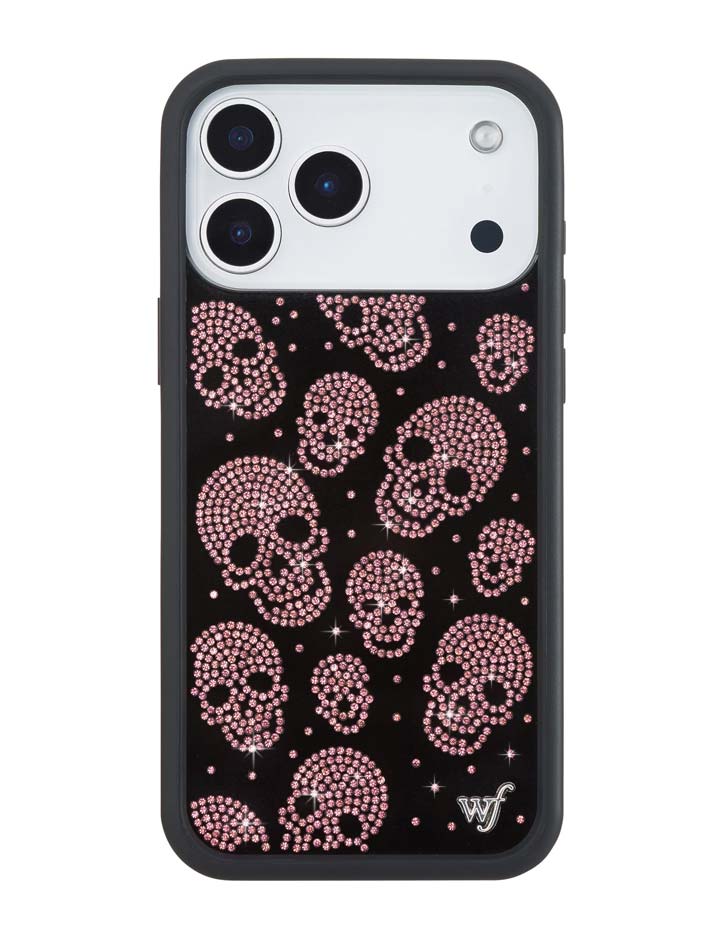 水晶骷髏 Rhinestone Skull 黑粉 聯名款 手機殼（預售）
