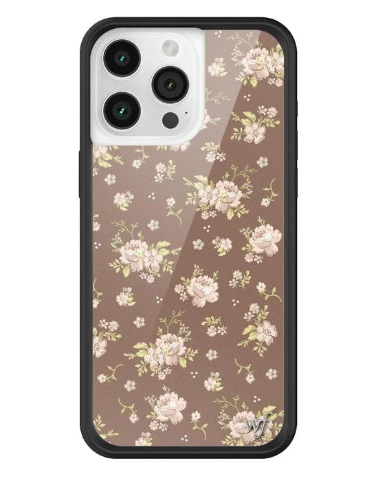 Brown Floral Phone Case