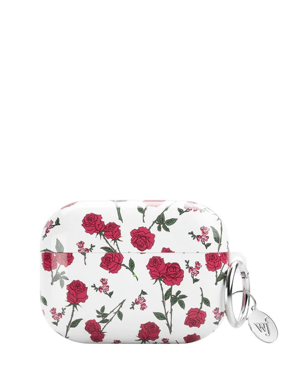 Red Rose AirPods Pro2 Headphone Protective Case