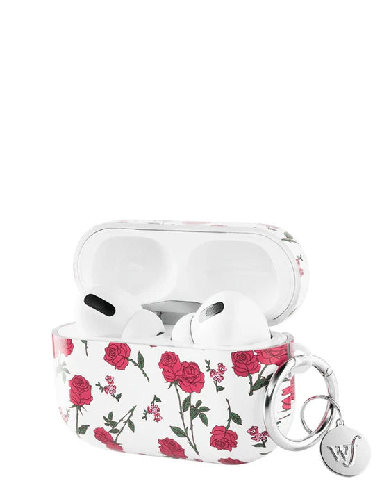 Red Rose AirPods Pro2 Headphone Protective Case