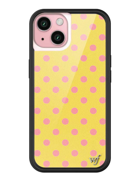 Yellow Polka Dot | Yellow and Pink Phone Case