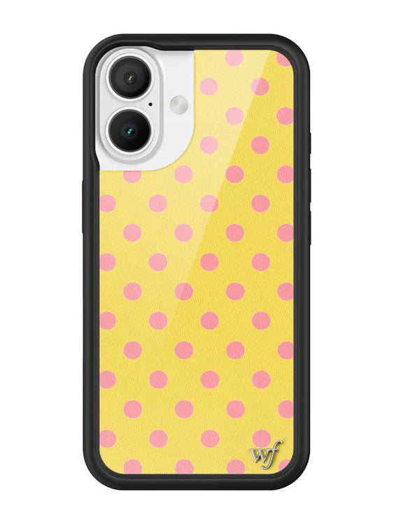 Yellow Polka Dot | Yellow and Pink Phone Case
