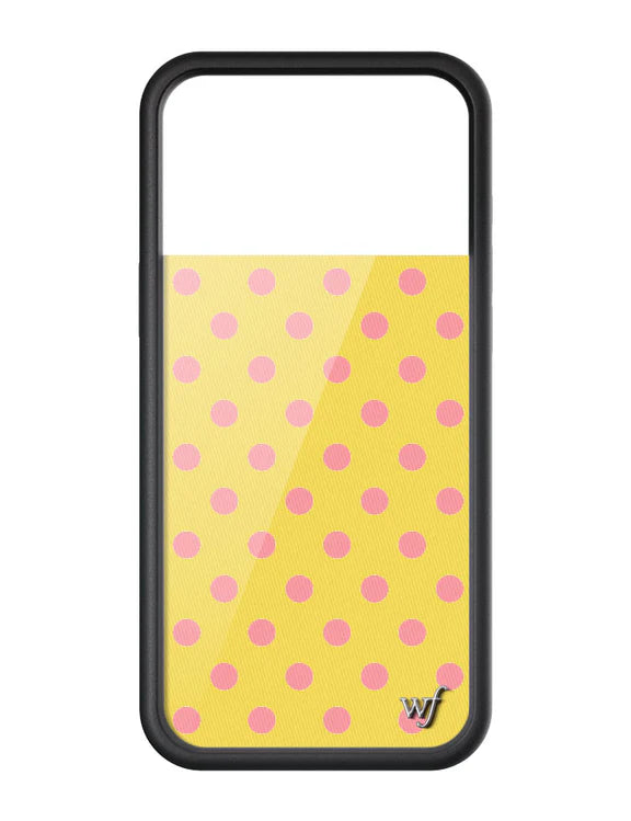 Yellow Polka Dot | Yellow and Pink Phone Case