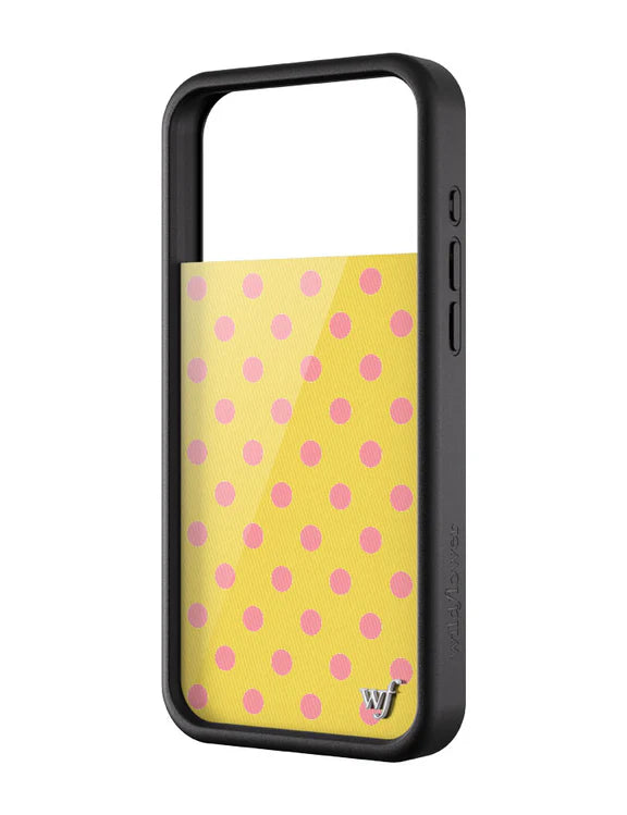 Yellow Polka Dot | Yellow and Pink Phone Case