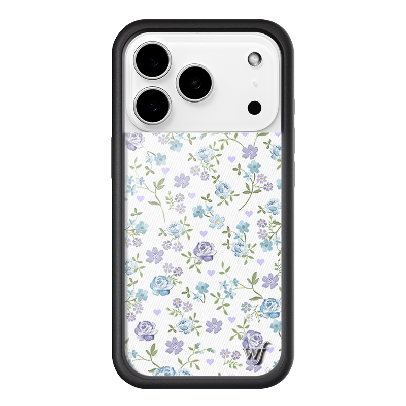 Lilac and Blue Floral iPhone Case