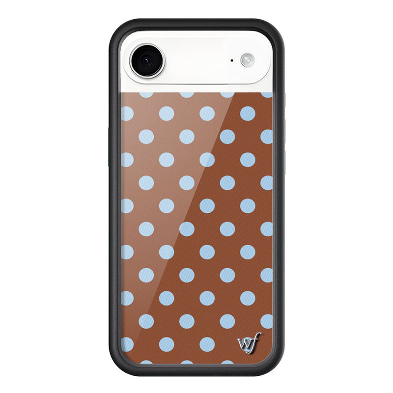 Brown Polka Dot | Brown and Blue Phone Case