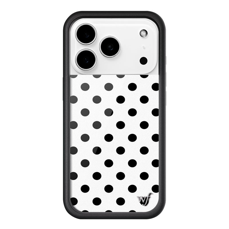 Polka Dot | White and Black Phone Case